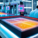 바이오프린팅 기술의 발전 현황 - **Prompt:** A state-of-the-art bioprinting laboratory. In the foreground, a sleek, futuristic 3D bio...